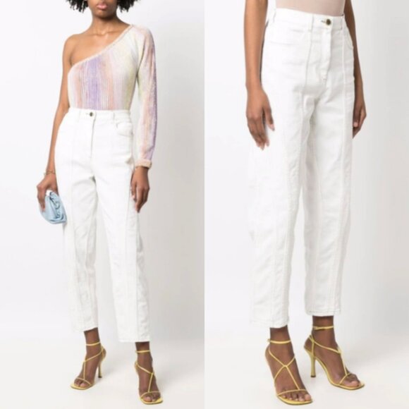 MISSONI Cropped Rainbow Stitch Jeans - Picture 4 of 5